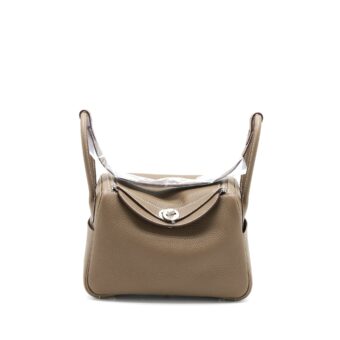 Hermes Lindy 26 Clemence Etoupe SHW Stamp U