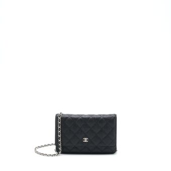 Chanel Classic Wallet On Chain Caviar Black SHW