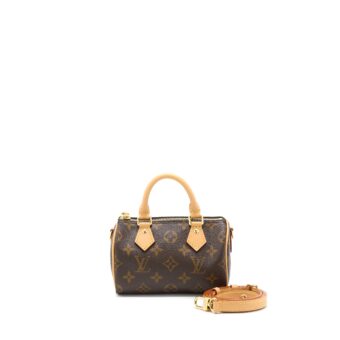 Louis Vuitton Nano Speedy Monogram Canvas GHW (New Version)