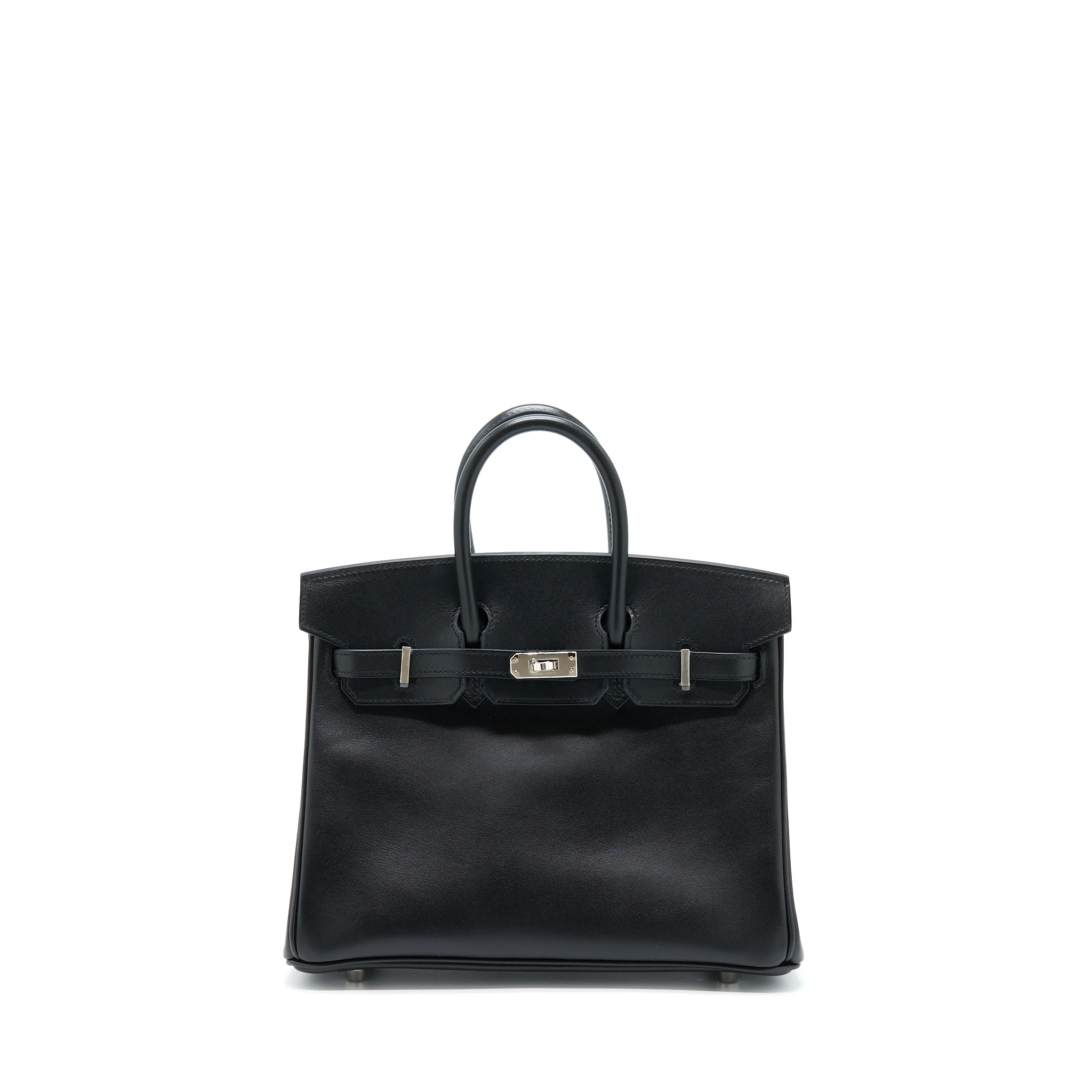 Hermes Birkin 25 Tadelakt Black SHW Stamp Y