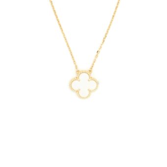 Van Cleef and Arpels Vintage Alhambra Pendant Yellow gold with Mother of pearl