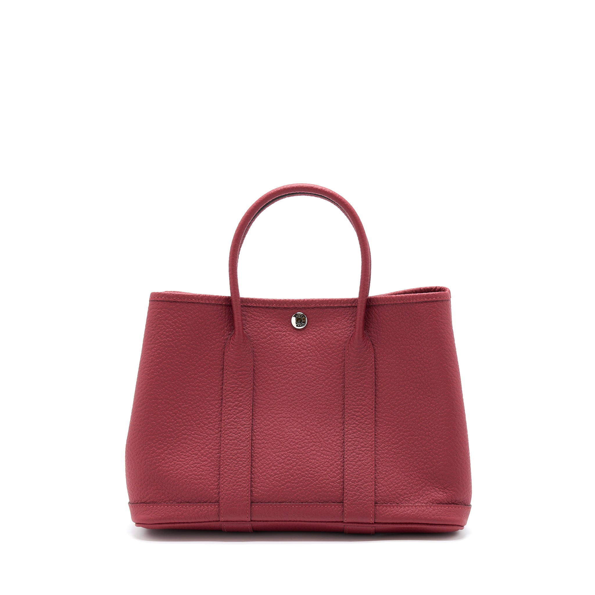 Hermes Garden Party 30 Country K1 Rouge Grenat SHW Stamp Z