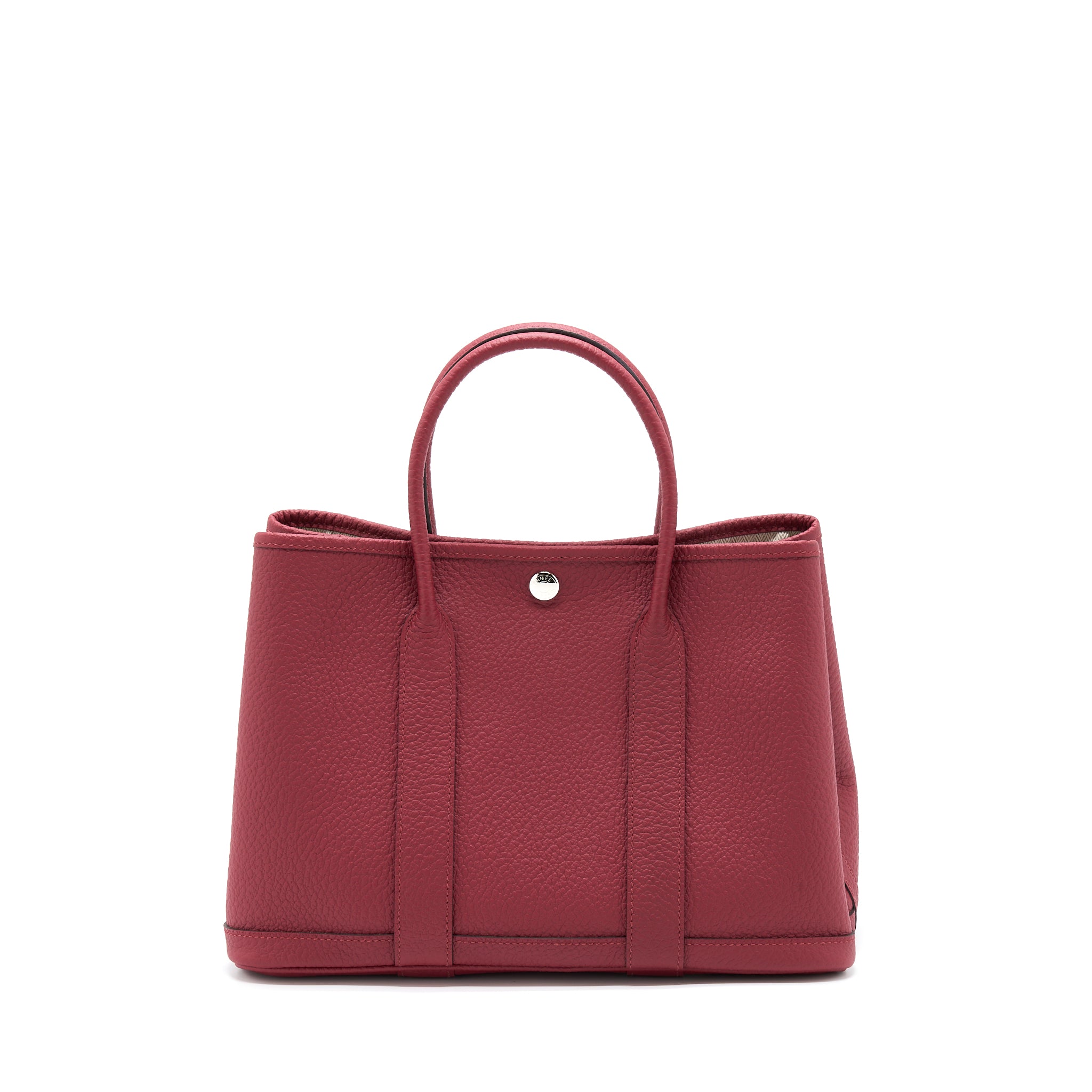 Hermes Garden Party 30 Country K1 Rouge Grenat SHW Stamp Z - Image 2