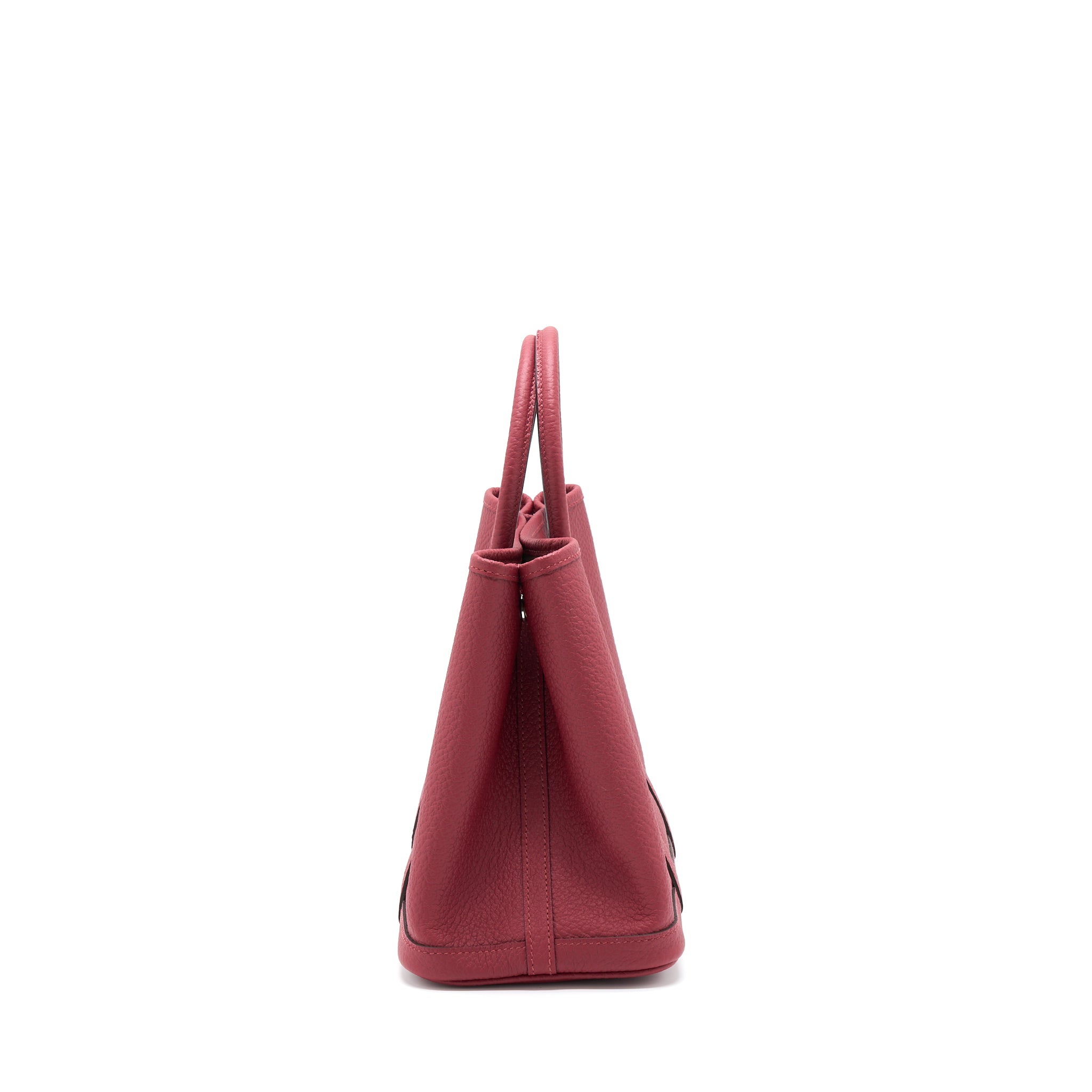 Hermes Garden Party 30 Country K1 Rouge Grenat SHW Stamp Z - Image 4