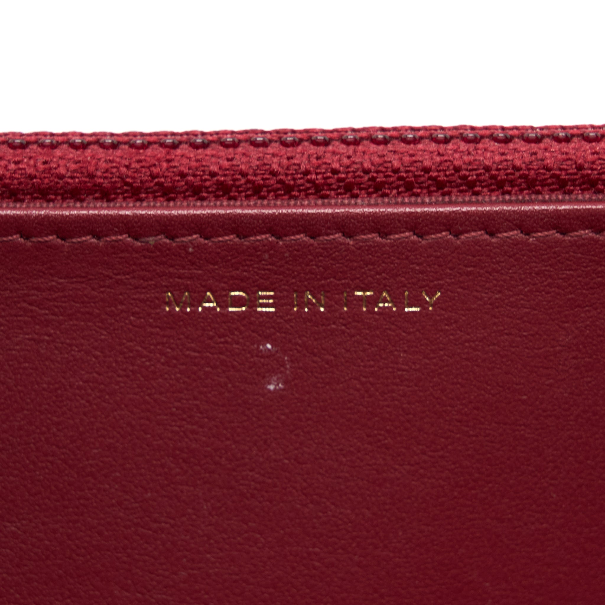 Chanel Boy Wallet On Chain Chevron Caviar Red Brushed GHW - Image 14