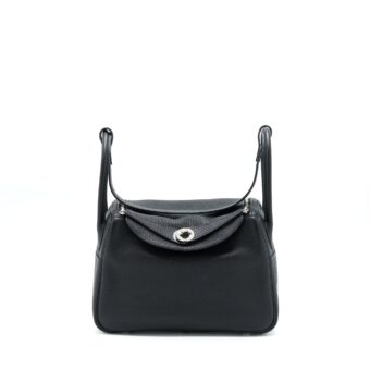 Hermes Lindy 26 Clemence Black SHW Stamp Y