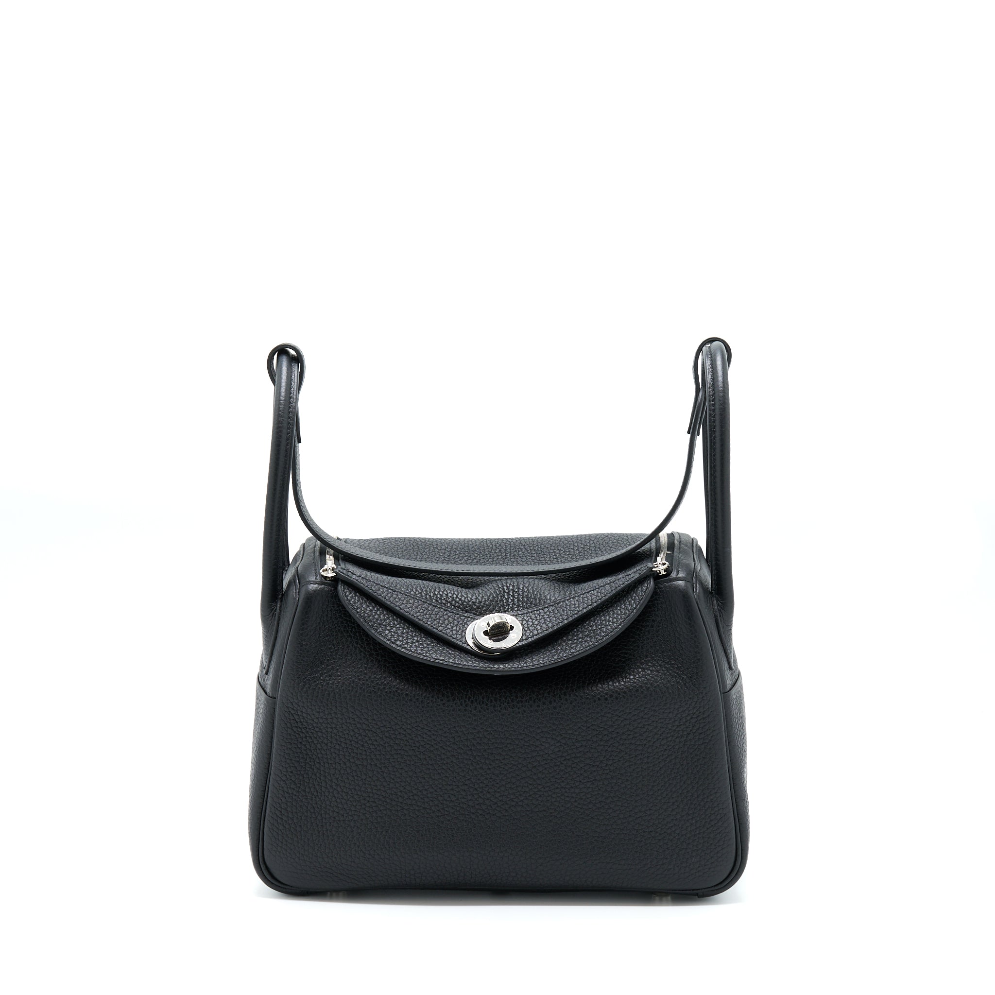 Hermes Lindy 26 Clemence Black SHW Stamp Y
