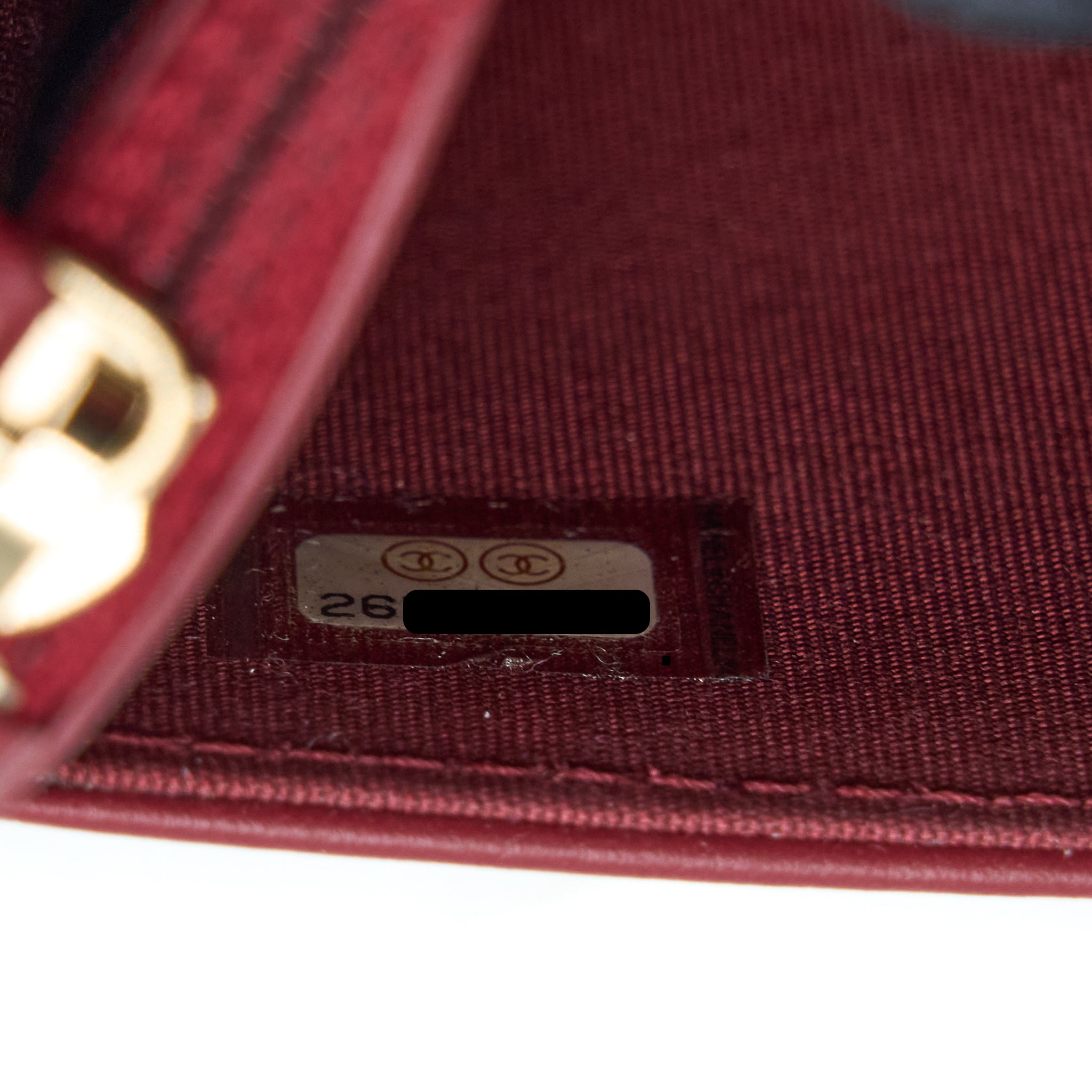 Chanel Boy Wallet On Chain Chevron Caviar Red Brushed GHW - Image 15