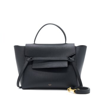 Celine Mini Belt Grained Calfskin Black GHW