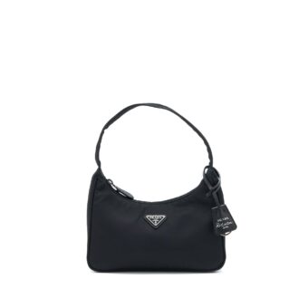 Prada Re-Edition 2000 Nylon Bag Black SHW