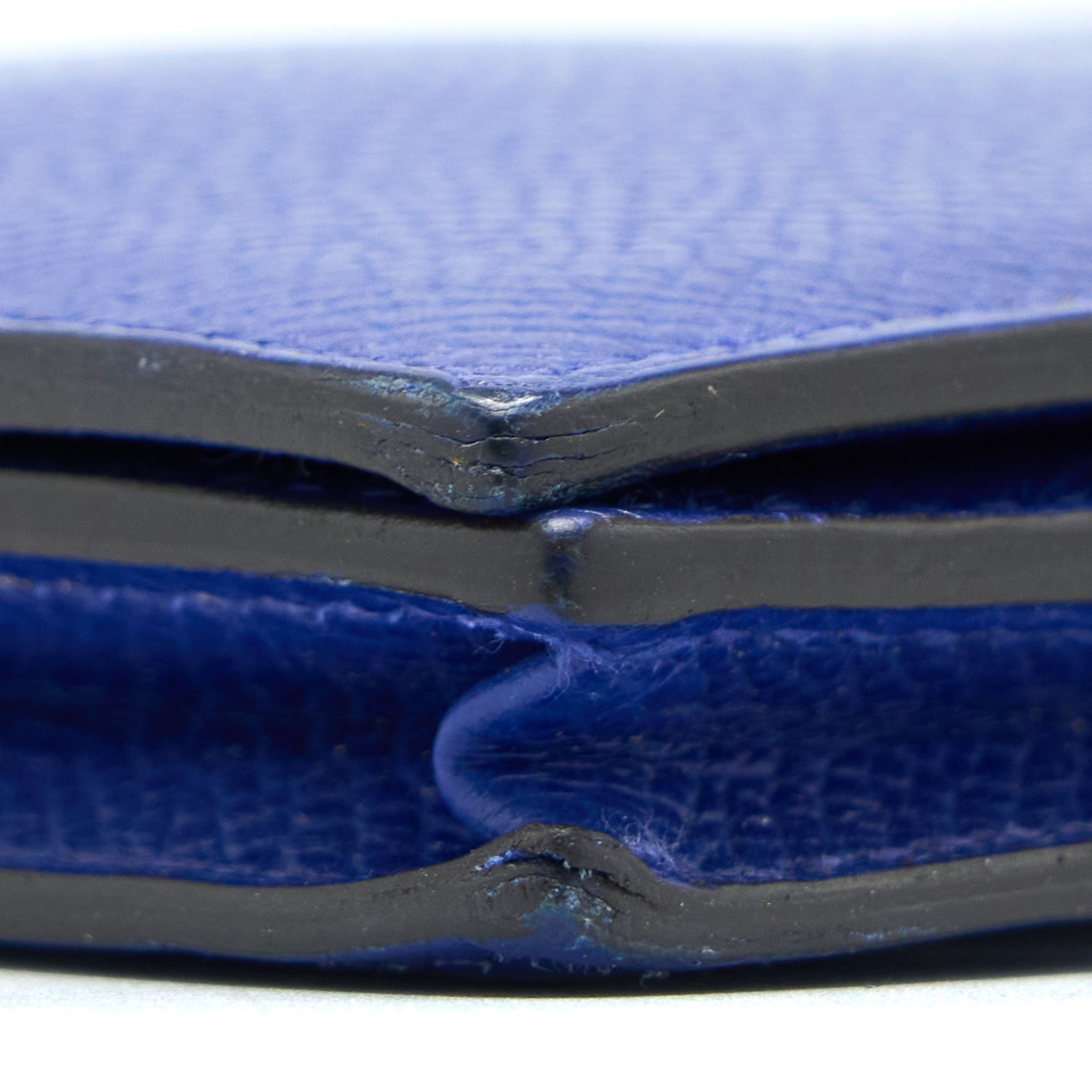 Hermes Bearn Long Wallet Epsom Blue Electric GHW Stamp Square R - Image 6