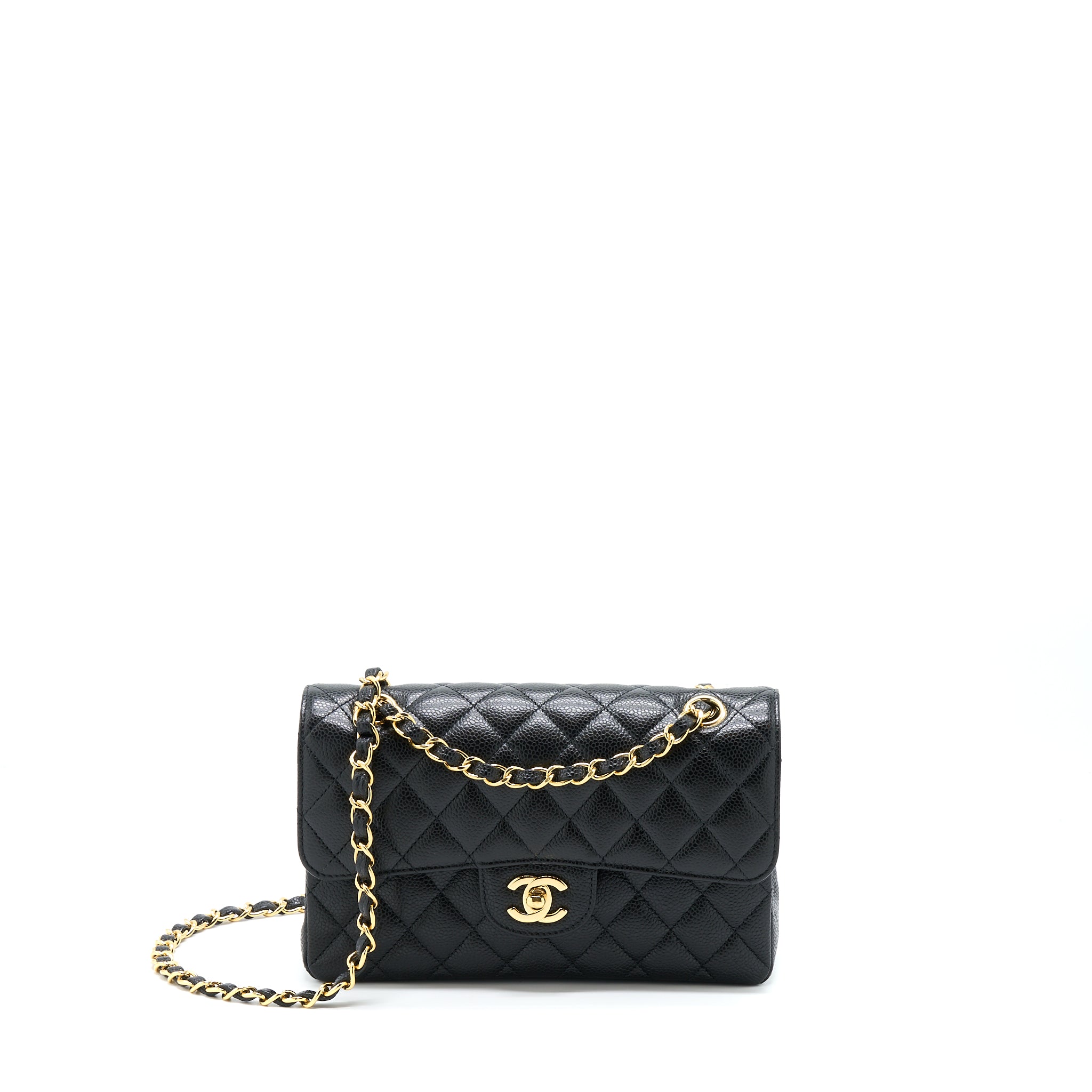 Chanel Small Classic Double Flap Bag Caviar Black GHW