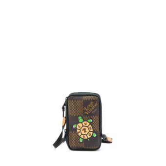 Louis Vuitton Nigo Double Phone Pouch Limited Edition Black Hardware