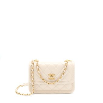 Chanel Seasonal Flap Bag Beige LGHW
