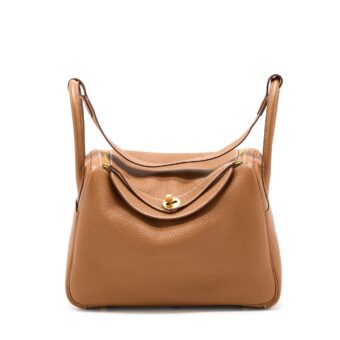 Hermes Lindy 30 Clemence Gold GHW Stamp U