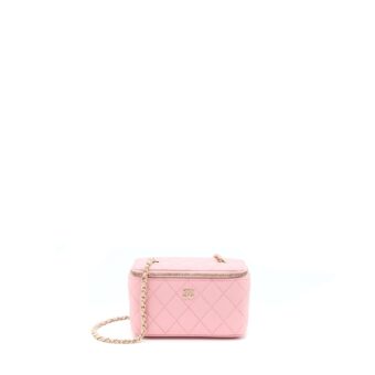 Chanel 22C Long Vanity With Chain Caviar Pink LGHW