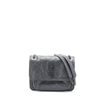 Saint Laurent/YSL Niki Baby Dark Grey With Grey Hardware
