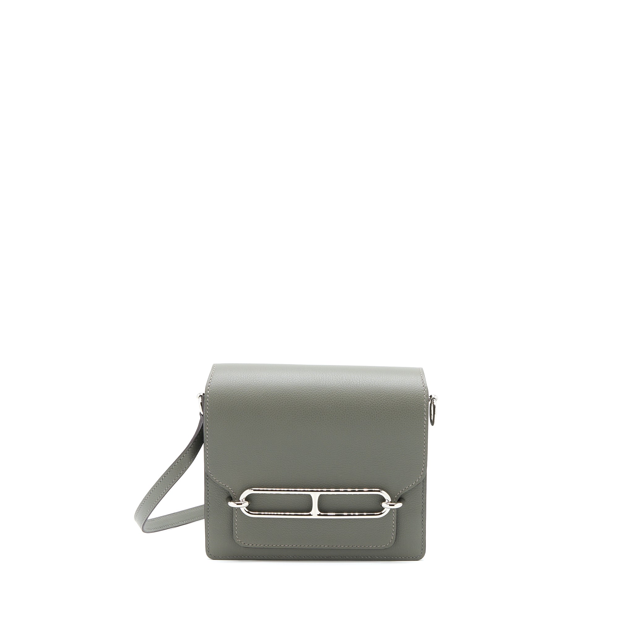Hermes Mini Roulis Evercolor 0L Gris Meyer SHW Stamp U
