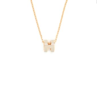 Hermes Mini Pop H Pendant Marron Glacé GHW