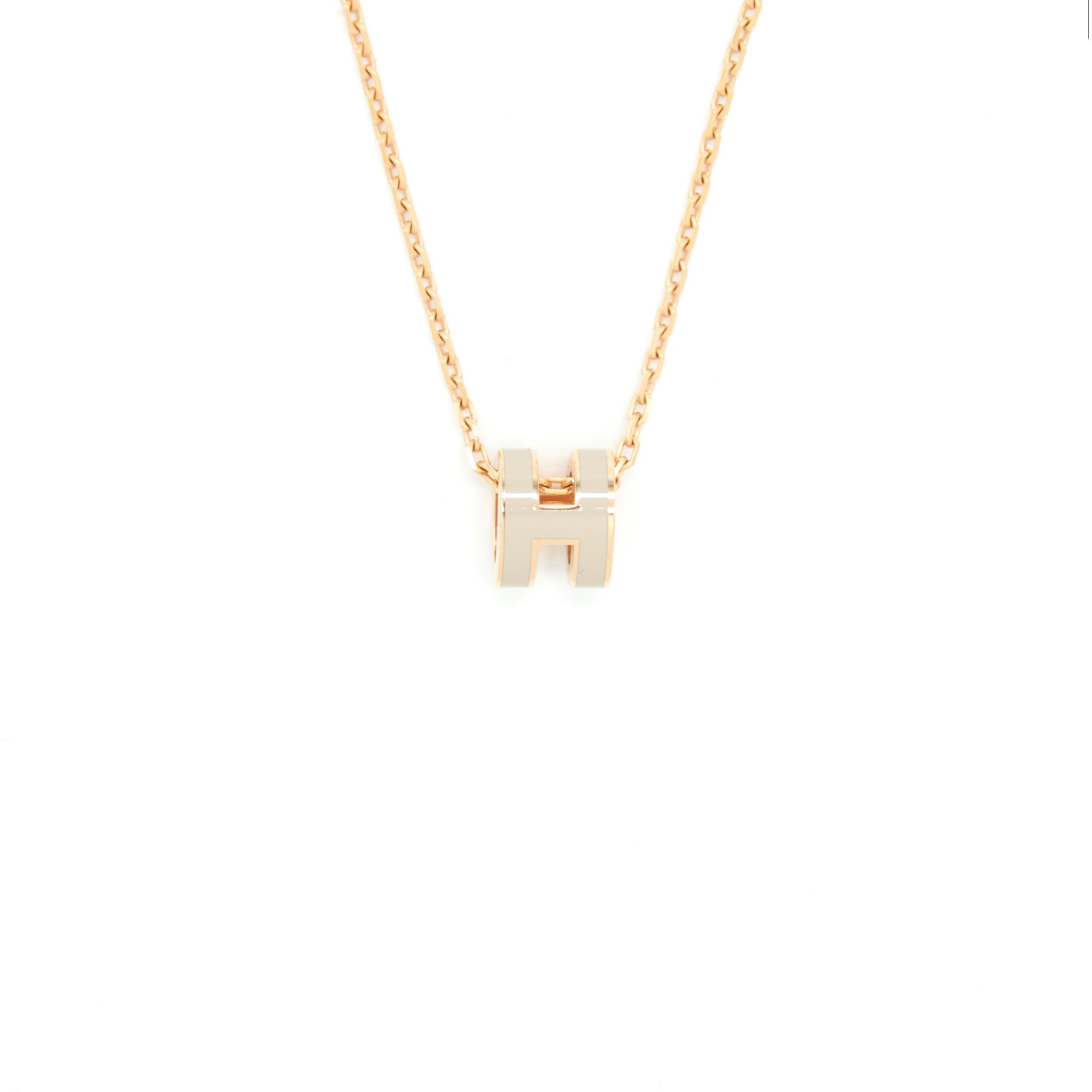Hermes Mini Pop H Pendant Marron Glacé GHW