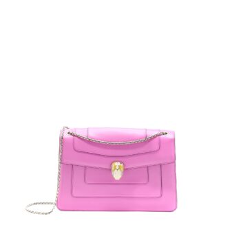 Bvlgari Serpenti Forever Shoulder Bag Calfskin Pink/Purple SHW