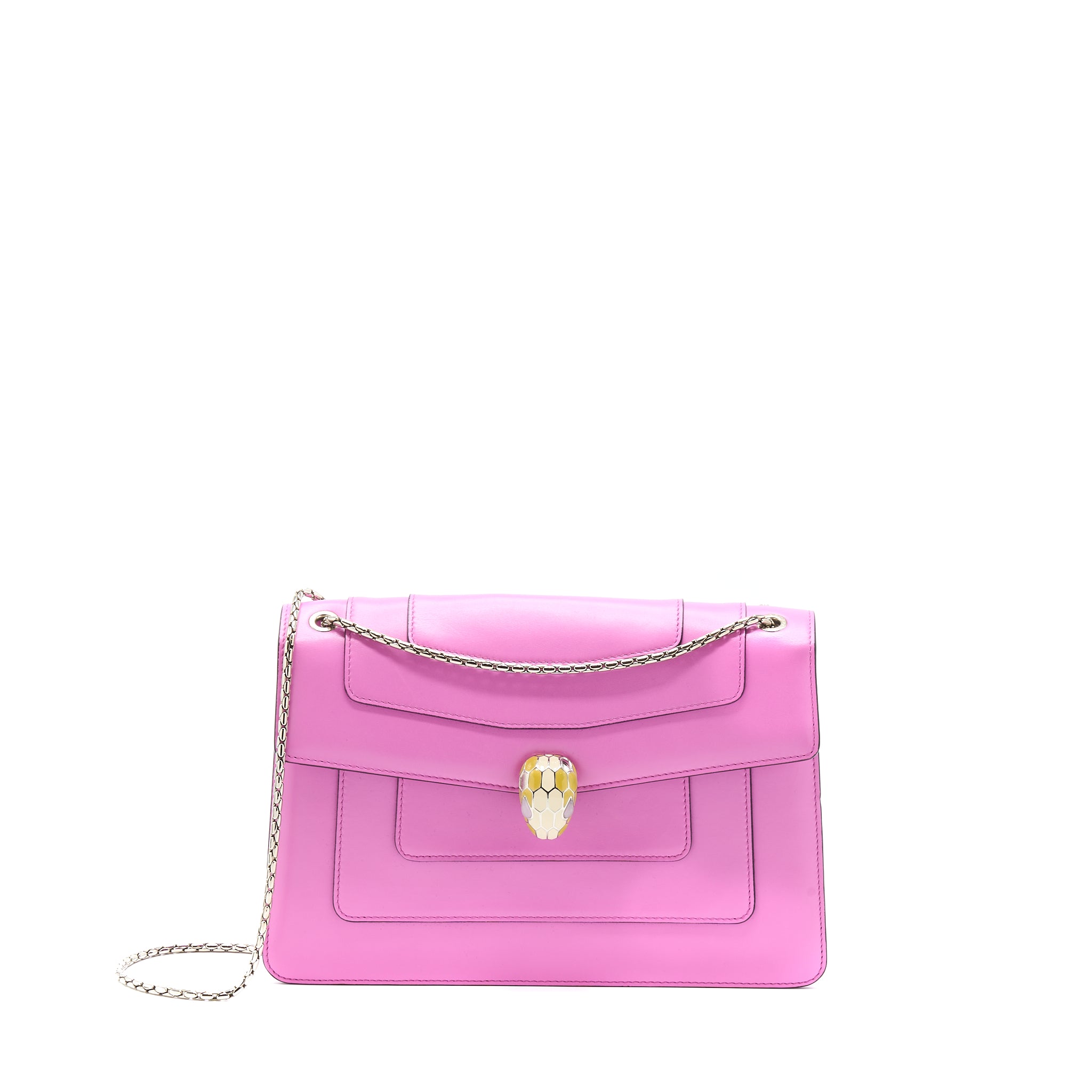 Bvlgari Serpenti Forever Shoulder Bag Calfskin Pink/Purple SHW