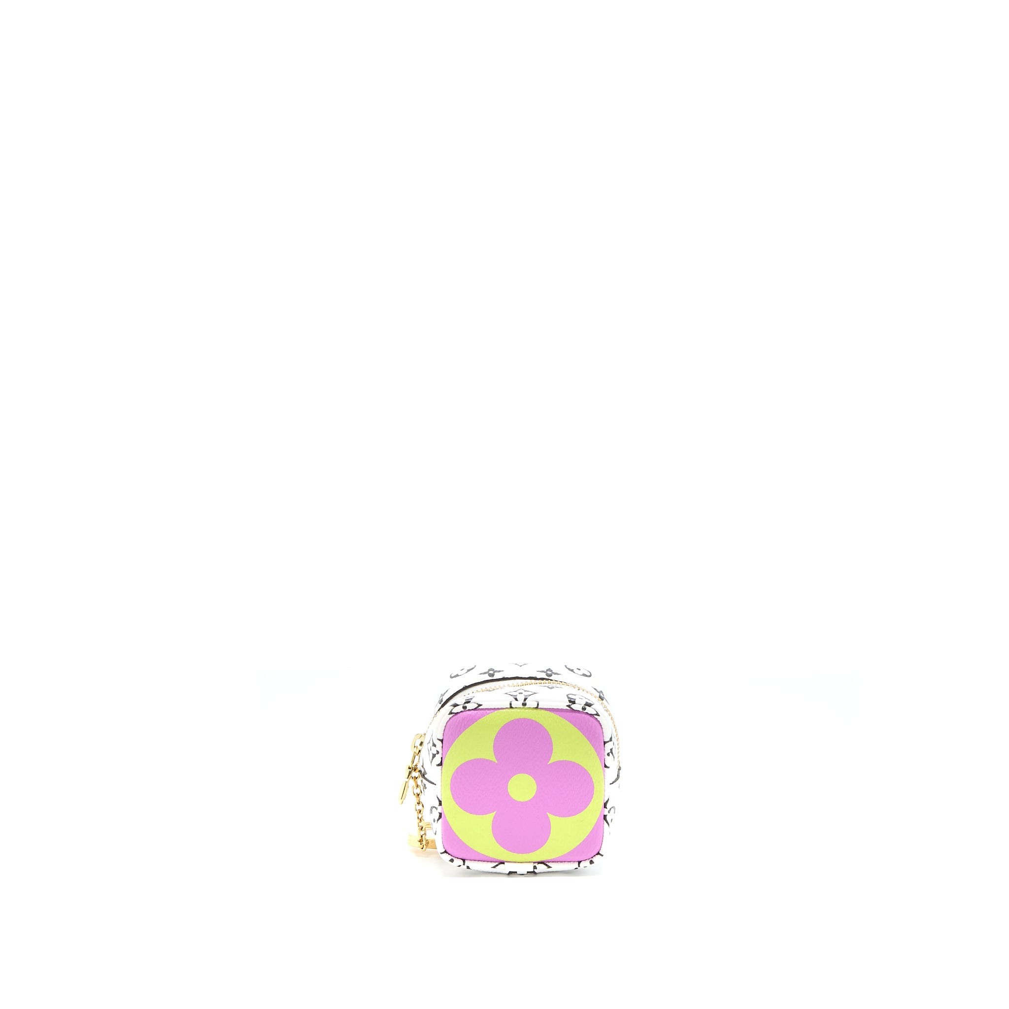 Louis Vuitton Key Chain Cube Coin Purse Multicolour Monogram Canvas GHW - Image 2
