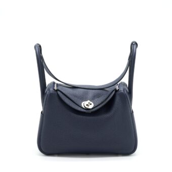 Hermes Lindy 26 Clemence Blue Nuit SHW Stamp U