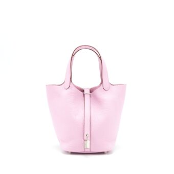 Hermes Picotin 18 Lock Bag Clemence X9 Mauve Sylvestre SHW Stamp Z
