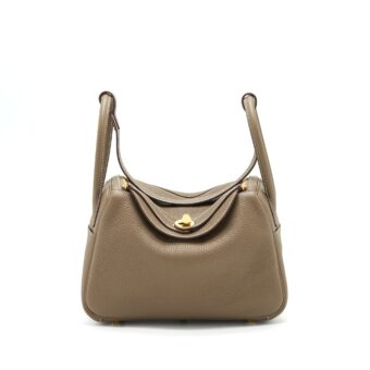Hermes Lindy 26 Clemence Etoupe GHW Stamp Z