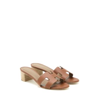Hermes Size 38.5 Oasis Sandal Calfskin Gold