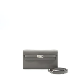Hermes Kelly To Go Epsom Gris Meyer SHW Stamp U