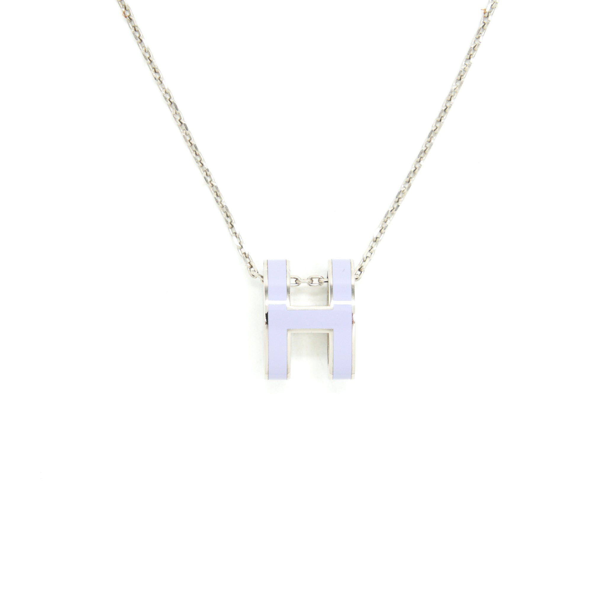 Hermes Pop H necklace Light purple SHW