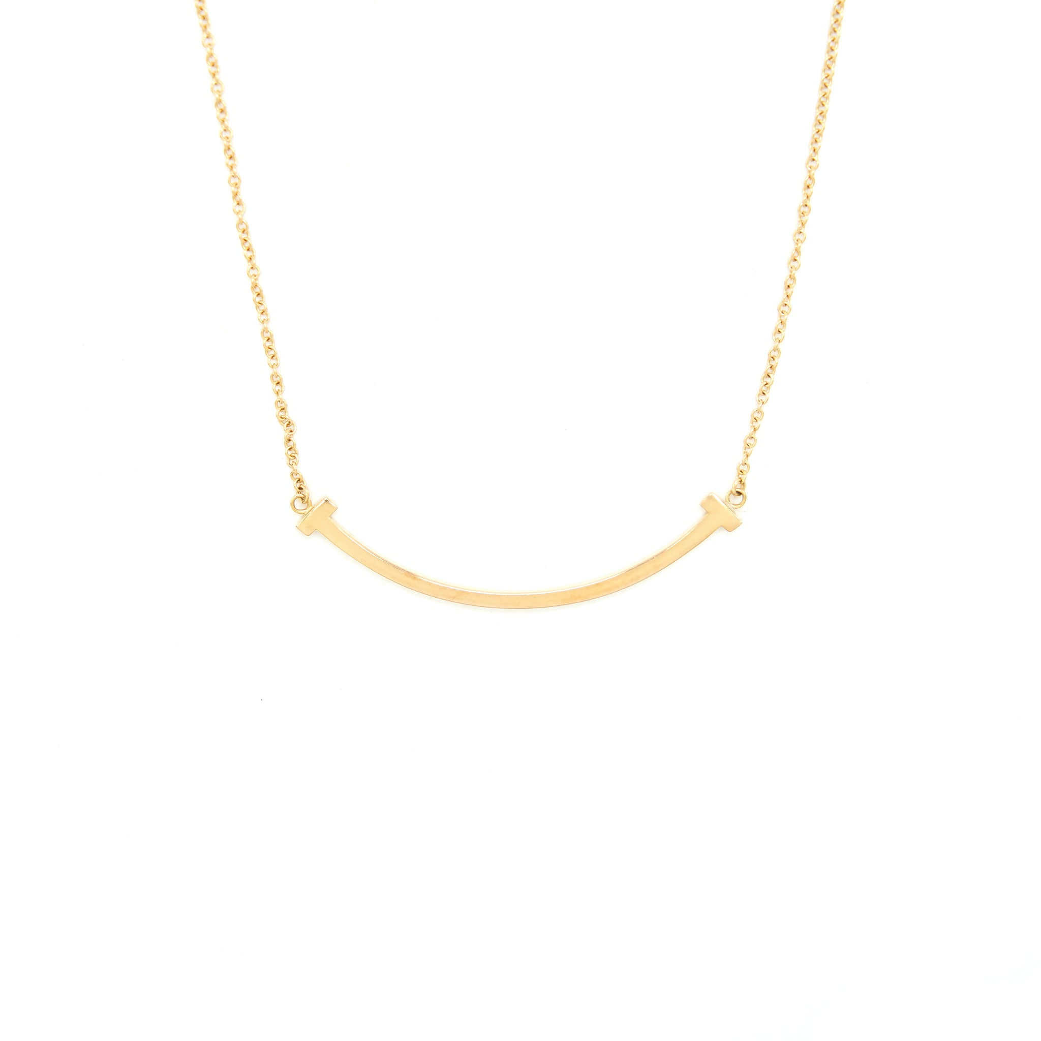 Tiffany T smile pedant rosegold