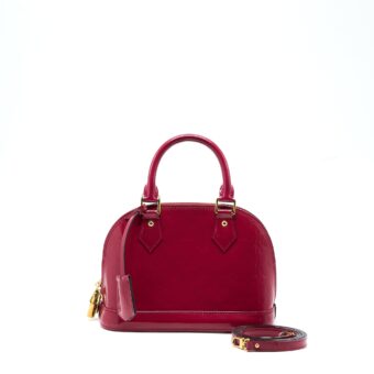 Louis Vuitton Alma BB Patent Dark Pink GHW