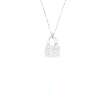 Hermes Amulette Constance Pendant White Gold Diamonds