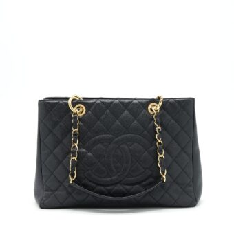 Chanel Grand Shopping Tote Bag Caviar Black GHW