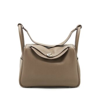 Hermes Lindy 30 Clemence Etoupe SHW Stamp D