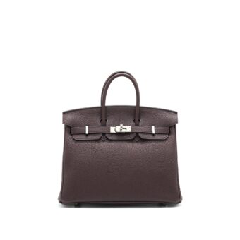 Hermes birkin 25 0G Rouge Sellier togo leather SHW Stamp Z