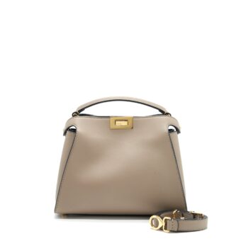 Fendi Peekaboo Bag Light Grey GHW