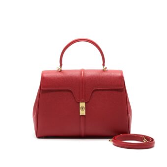 Celine Medium 16 Tote Bag Red with GHW