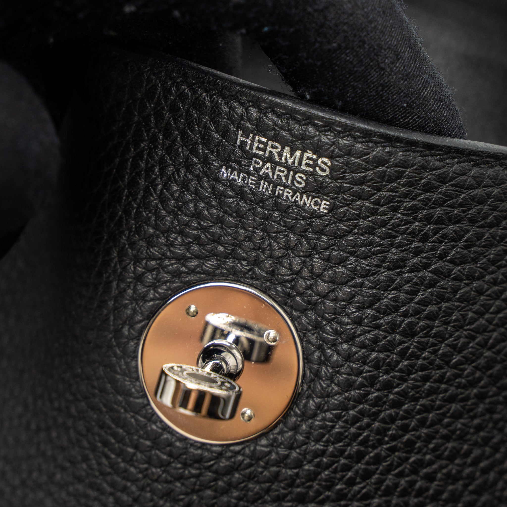 Hermes Lindy 30 Clemence Black SHW Stamp C - Image 14