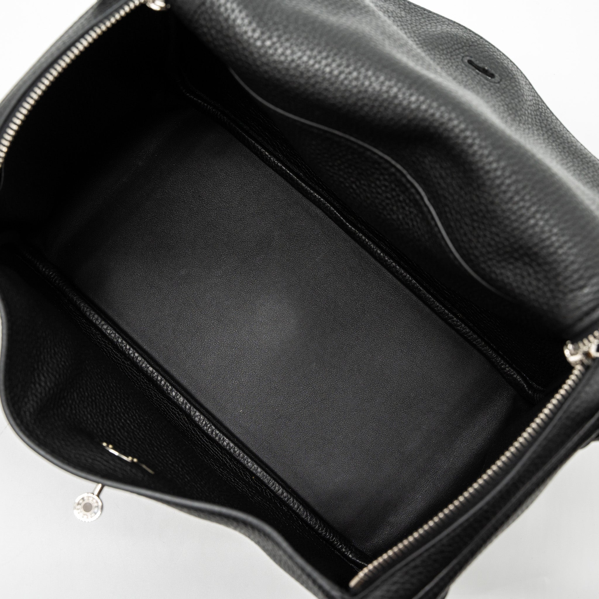 Hermes Lindy 30 Clemence Black SHW Stamp C - Image 7