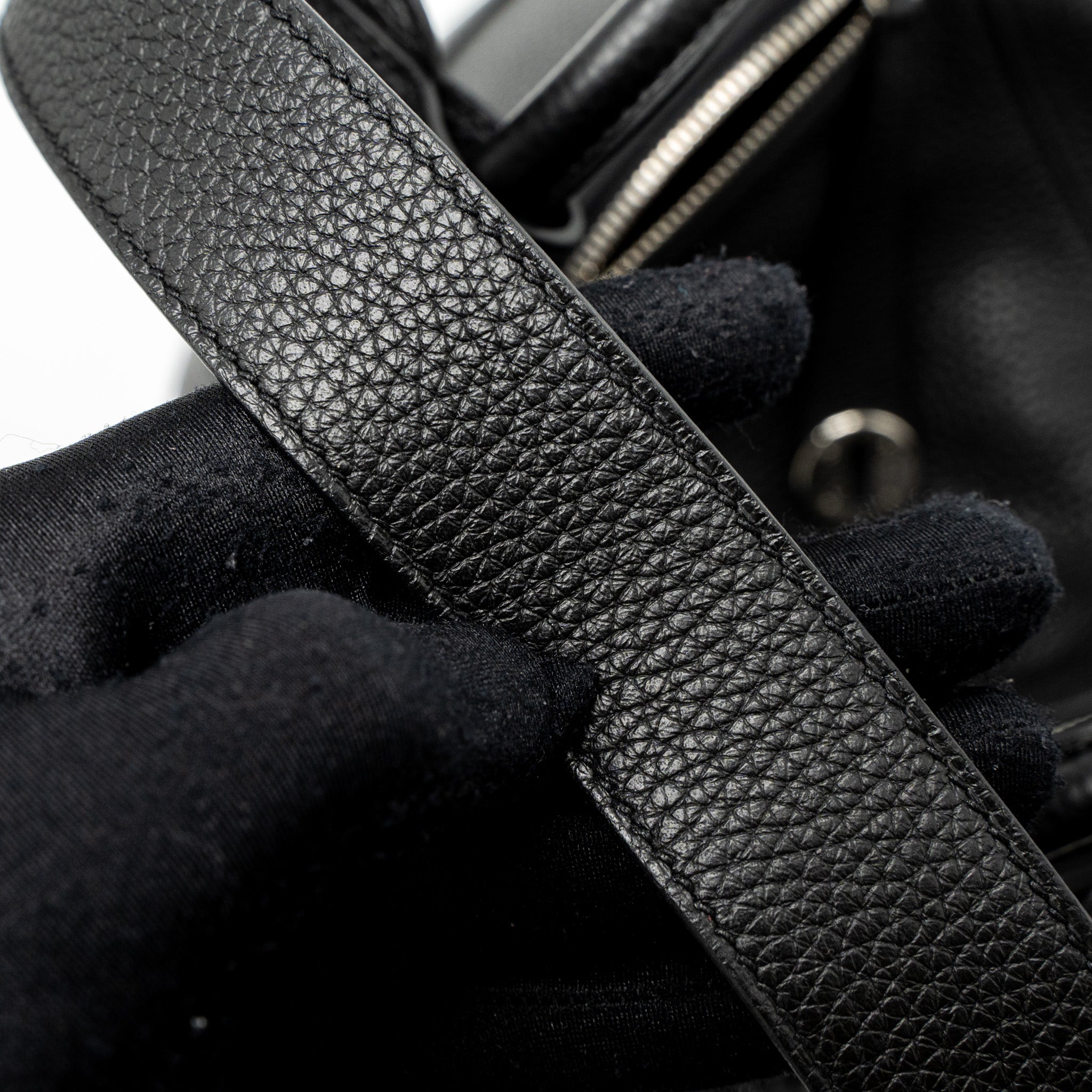 Hermes Lindy 30 Clemence Black SHW Stamp C - Image 10