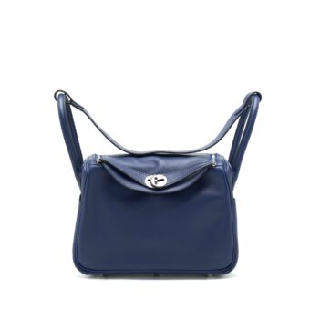 Hermes lindy 26 swift Navy SHW Stamp Y