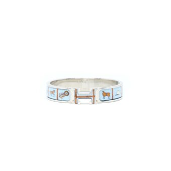 Hermes Clic H Bracelet PM Orange Blue SHW