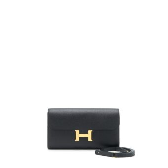 Hermes Constance To Go Epsom Black GHW Stamp U