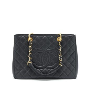 Chanel Grand Shopping Tote Caviar Black GHW