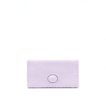 Bottega Veneta Fold Clutch Light Purple
