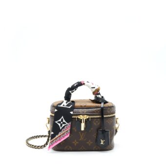 Louis Vuitton Vanity PM Monogram Canvas year 2021 With An Extra Twilly